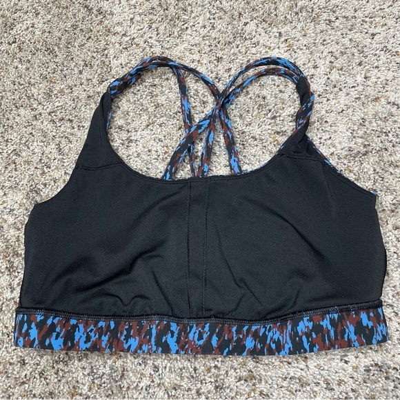Lululemon Soul Cycle Energy Sports Bra Leopard Camo Blue Nile Multi 8 W2BKBS - Picture 8 of 11